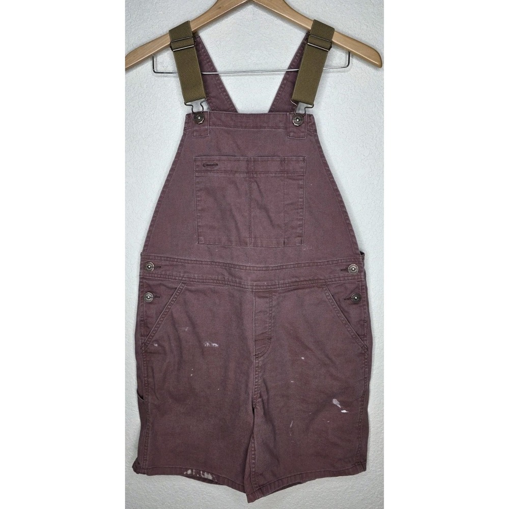 REI Co-Op Women 4 Trailsmith Short Overalls Dusty Pink Outdoor Hiking Carpenter
